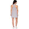 imageRBX Womens Tank Dress Sleeveless Racerback Tank Top Active Dress with Shelf BraStriated Light Grey