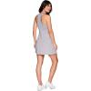 imageRBX Womens Tank Dress Sleeveless Racerback Tank Top Active Dress with Shelf BraStriated Light Grey
