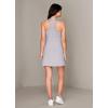 imageRBX Womens Tank Dress Sleeveless Racerback Tank Top Active Dress with Shelf BraStriated Light Grey
