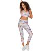 imageRBX Womens Yoga Gym Bra Athletic Fashion Lounge MediumLow Impact Sports BraFlower Power