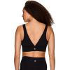 imageRBX Womens Yoga Gym Bra Athletic Fashion Lounge MediumLow Impact Sports BraZip Black