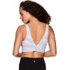 imageRBX Womens Yoga Gym Bra Athletic Fashion Lounge MediumLow Impact Sports BraZip White Camo