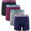 imageRBX Active Mens Athletic Performance Quick Dry MultiPack Boxer Brief SetBlackGreyMaroonNavy