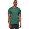 imageRBX Active Mens Athletic Performance Workout Gym Running Short Sleeve Crewneck TShirtShadow Stripe Jasper Green