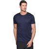 imageRBX Active Mens Athletic Performance Workout Gym Running Short Sleeve Crewneck TShirtStriated Waffle Navy