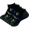 imageRBX Active Mens Basics Athletic Performance Cushioned XDri Quick Dry Ankle No Show Low Cut Socks 6Pack