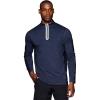 imageRBX Active Mens Performance Lightweight Super Soft Long Sleeve 14 Zip ShirtStriated Navy