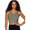 imageRBX Active Womens Athletic Fashion High Coverage Low Impact Workout Sports BraSolid Olive