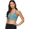 imageRBX Active Womens Athletic Fashion Racerback Seamless Low Impact Workout Sports BraZebra Light Blue