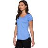 imageRBX Active Womens Athletic Quick Dry Space Dye Short Sleeve Yoga TShirtSpace Dye Capri Blue