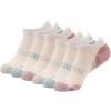 imageRBX Active Womens Basics 6Pack Cushioned Heel Tab Low Cut Athletic Casual Everyday Socks