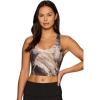 imageRBX Active Womens Bra Top Athletic Yoga Crop Tank Top with Built in Shelf BraMoody Marble