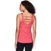 imageRBX Active Womens Bra Top Ventilated Gym Yoga Running Tank Top with Shelf BraStrappy Hot Pink