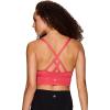 imageRBX Active Womens Fashion Strappy Seamless Low Impact Workout Sports BraCriss Cross Coral