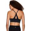 imageRBX Active Womens Fashion Strappy Seamless Low Impact Workout Sports BraTextured Washed Black