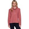imageRBX Active Womens Lightweight Soft Plush Fleece Cowl Neck Pullover SweatshirtDusty Clay Texture