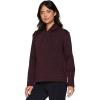 imageRBX Active Womens Long Sleeve Fashion Fleece Tunic Pullover SweatshirtSide Zipper Maroon