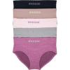 imageRBX Active Womens Underwear 5Pack Seamless Hipster Panties Bikini BriefsPinkPurpleNeutrals
