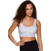 imageRBX Womens Yoga Gym Bra Athletic Fashion Lounge MediumLow Impact Sports BraZip White Camo