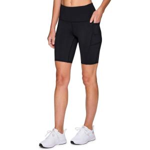 imageRBX Active Biker Shorts for Women Yoga Shorts Squat Proof High Waisted Spandex Shorts with PocketsBlack 9inch