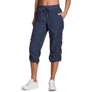 imageRBX Active Capri Pants for Women Joggers Stretch Lightweight Womens Casual Pant Capri with DrawstringVintage Navy