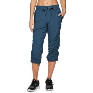 imageRBX Active Capri Pants for Women Joggers Stretch Lightweight Womens Casual Pant Capri with DrawstringVista Teal