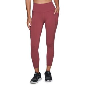 imageRBX Active High Waisted Squat Proof Ankle Length Leggings for Women 78 Yoga Leggings with Pockets78 Dusty Red
