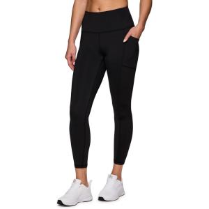 imageRBX Active High Waisted Squat Proof Ankle Length Leggings for Women 78 Yoga Leggings with Pockets78 Jet Black