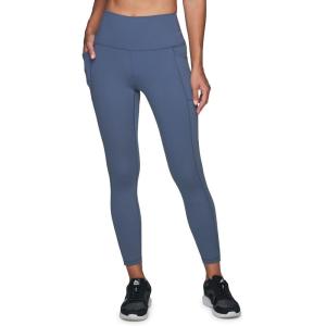 imageRBX Active High Waisted Squat Proof Ankle Length Leggings for Women 78 Yoga Leggings with Pockets78 Vintage Blue