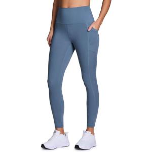 imageRBX Active High Waisted Squat Proof Ankle Length Leggings for Women 78 Yoga Leggings with PocketsMoonlight Blue