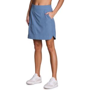 imageRBX Active Longer Length Skort for Women Quick Drying Woven Pickleball Golf Skort with Pockets for Tennis Hiking RunningMoonlight Blue