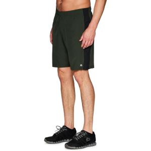 imageRBX Active Mens 9Inch Inseam Stretch Woven Athletic Basketball Gym Shorts with PocketsRipstop OliveBlack