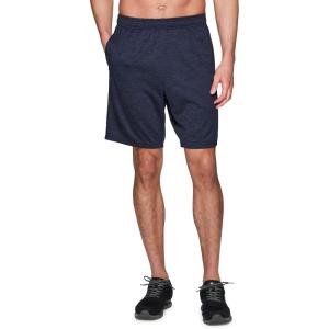 imageRBX Active Mens 9Inch Inseam Workout Running Gym Athletic Basketball Shorts with PocketsStriated Texture Navy