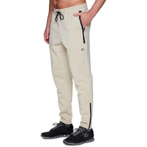 imageRBX Active Mens Athletic Fleece Lined Tapered Jogger Sweatpant with PocketAnkle Zip Stone