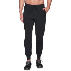 imageRBX Active Mens Athletic Fleece Lined Tapered Jogger Sweatpant with PocketF20 Bonded Black