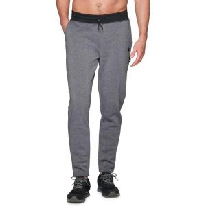 imageRBX Active Mens Athletic Fleece Lined Tapered Jogger Sweatpant with PocketMedium Grey  Black Woven