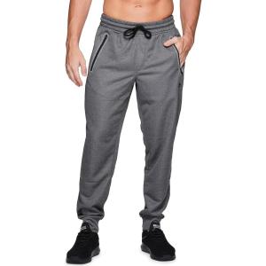 imageRBX Active Mens Athletic Performance Quick Dry Breathable Tapered Jogger Sweatpant with PocketsFrench Terry Grey