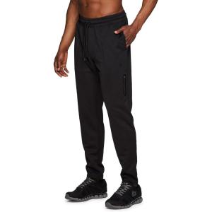 imageRBX Active Mens Athletic Performance Quick Dry Breathable Tapered Jogger Sweatpant with PocketsS21 Black
