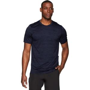imageRBX Active Mens Athletic Performance Workout Gym Running Short Sleeve Crewneck TShirtSpace Dye Dark Navy