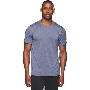 imageRBX Active Mens Athletic Performance Workout Gym Running Short Sleeve Crewneck TShirtXtrain Heather Indigo