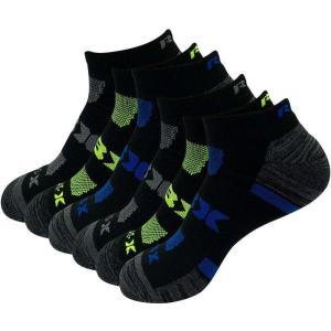 imageRBX Active Mens Basics Athletic Performance Cushioned XDri Quick Dry Ankle No Show Low Cut Socks 6Pack
