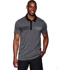 imageRBX Active Mens Golf Shirt Short Sleeve Quick Drying Performance Polo ShirtPique Charcoal