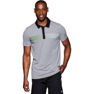 imageRBX Active Mens Golf Shirt Short Sleeve Quick Drying Performance Polo ShirtPique Light Grey