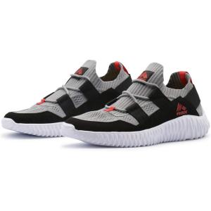 imageRBX Active Mens Lace Up Breathable Knit Athletic Running Shoe STP GreyBlack 9