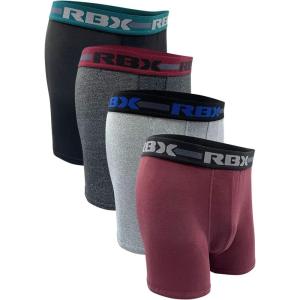 imageRBX Active Mens Ultra Soft Boxer Briefs MultiPack Set