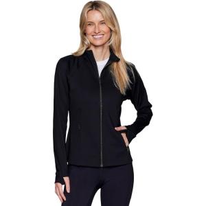 imageRBX Active Womens Athletic Breathable Lightweight Zip Up Running Jacket with PocketsBlackzip Pocket