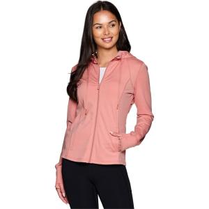 imageRBX Active Womens Athletic Breathable Lightweight Zip Up Running Jacket with PocketsPeached Pink