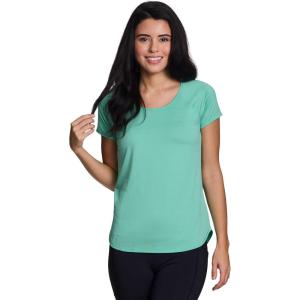 imageRBX Active Womens Athletic Quick Dry Space Dye Short Sleeve Yoga TShirtSpace Dye Seafoam