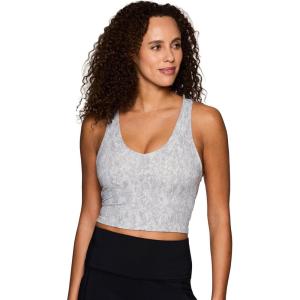 imageRBX Active Womens Bra Top Athletic Yoga Crop Tank Top with Built in Shelf BraNeutral Snakeskin
