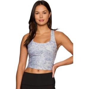 imageRBX Active Womens Bra Top Athletic Yoga Crop Tank Top with Built in Shelf BraSparkling Ocean Lavender